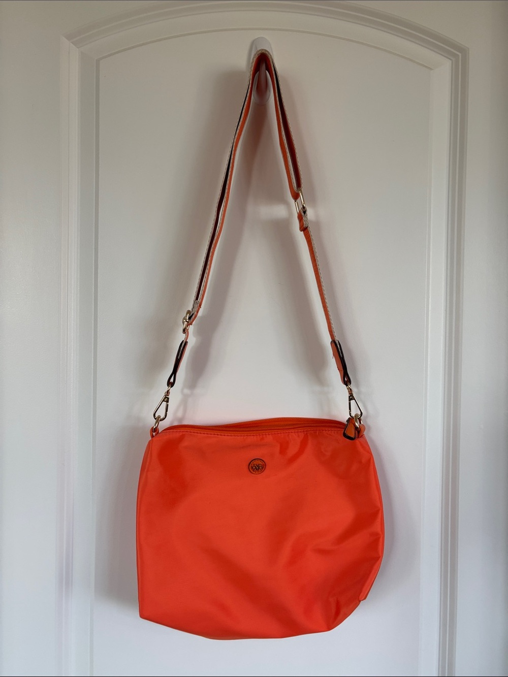 Women's Orange Crossbody Shoulder Bag - AMIANI
